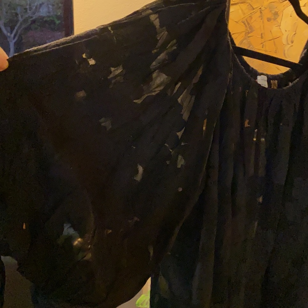 Aritzia/Wilfred black peasant blouse - Picture 3 of 4